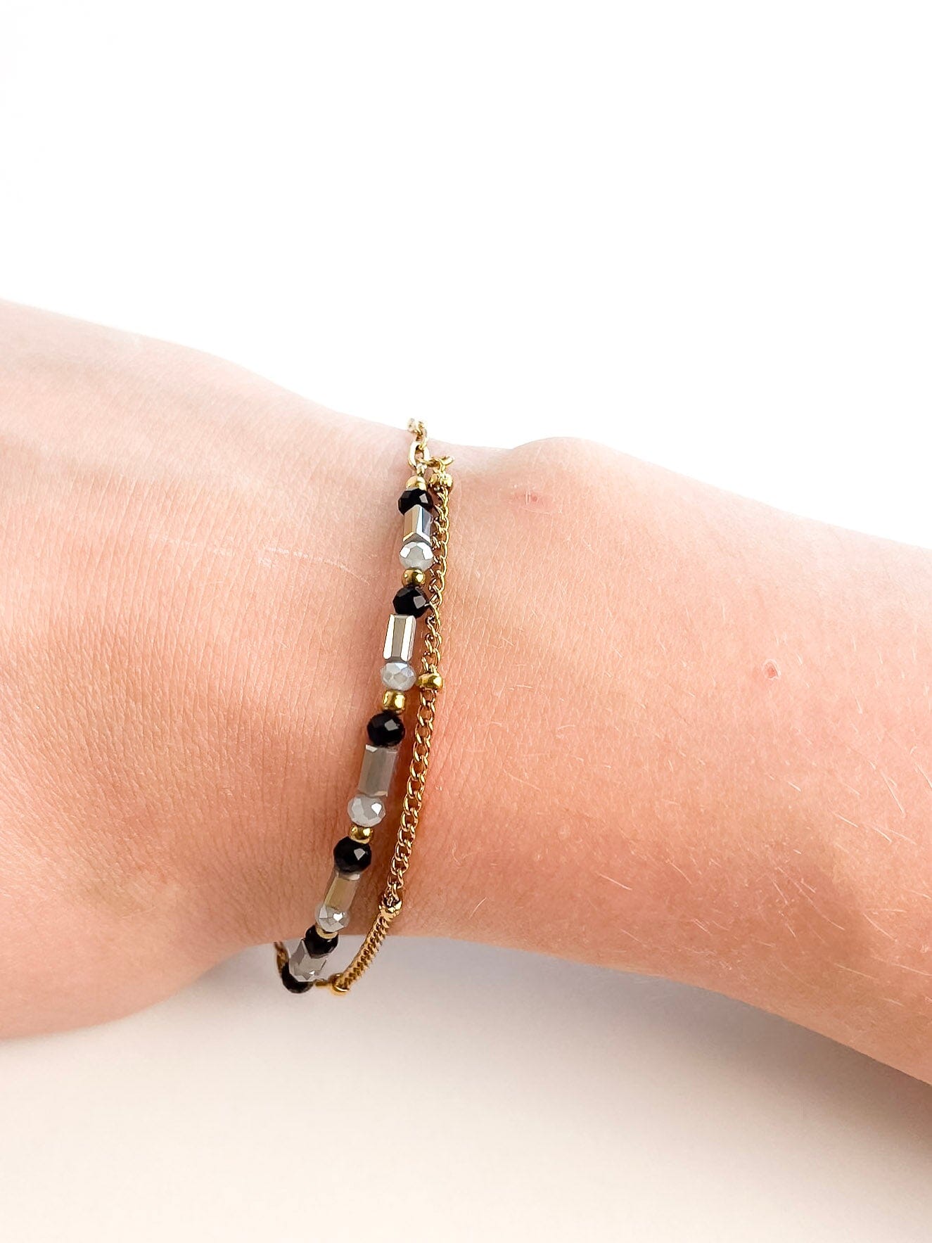 Ciel noir - Bracelet rose-mood