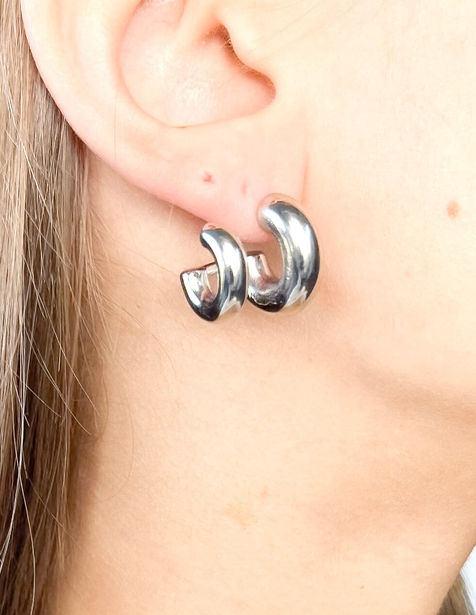 Vibes argenté - Boucles d'oreilles rose-mood