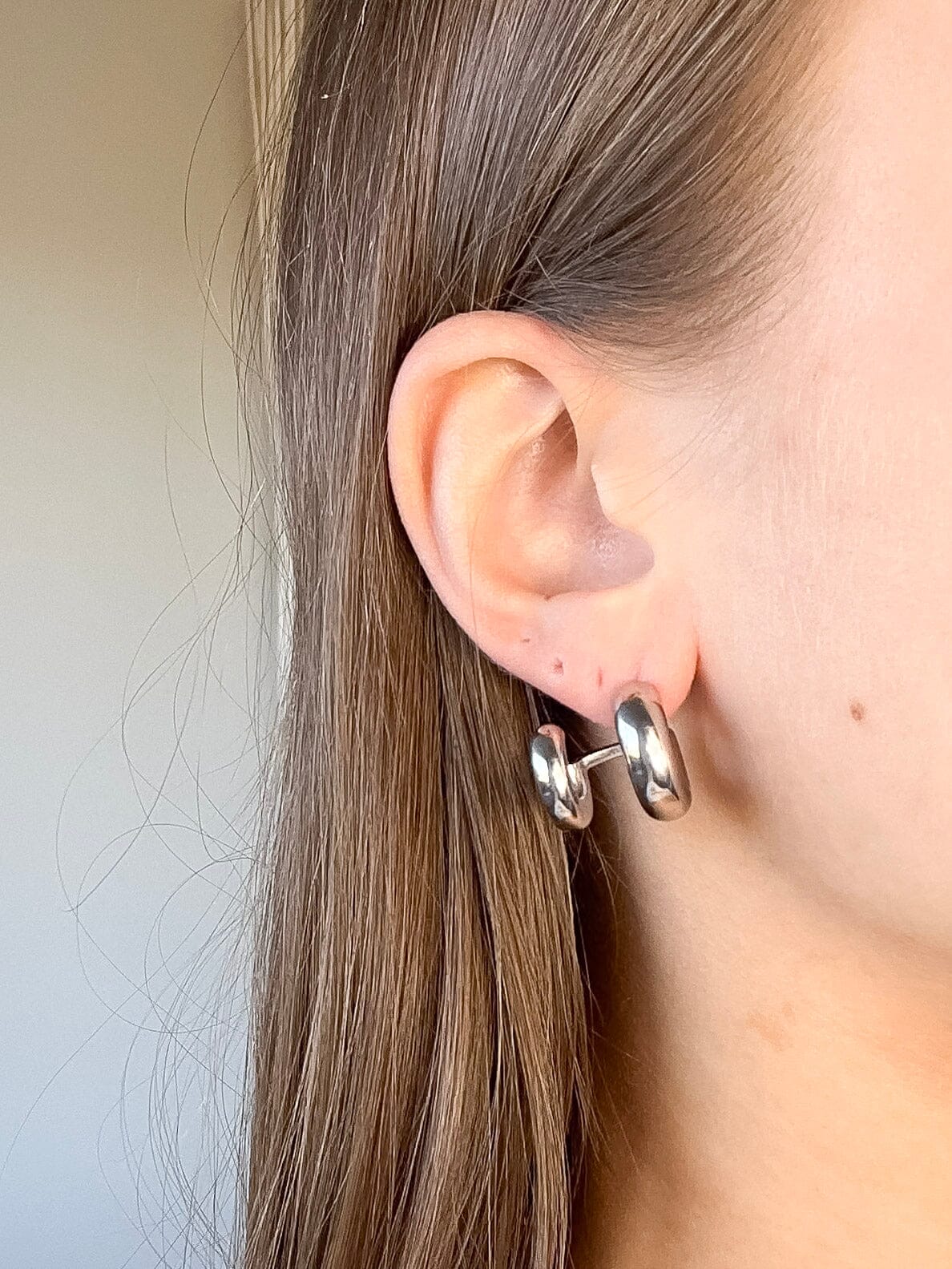 Vibes argenté - Boucles d'oreilles rose-mood