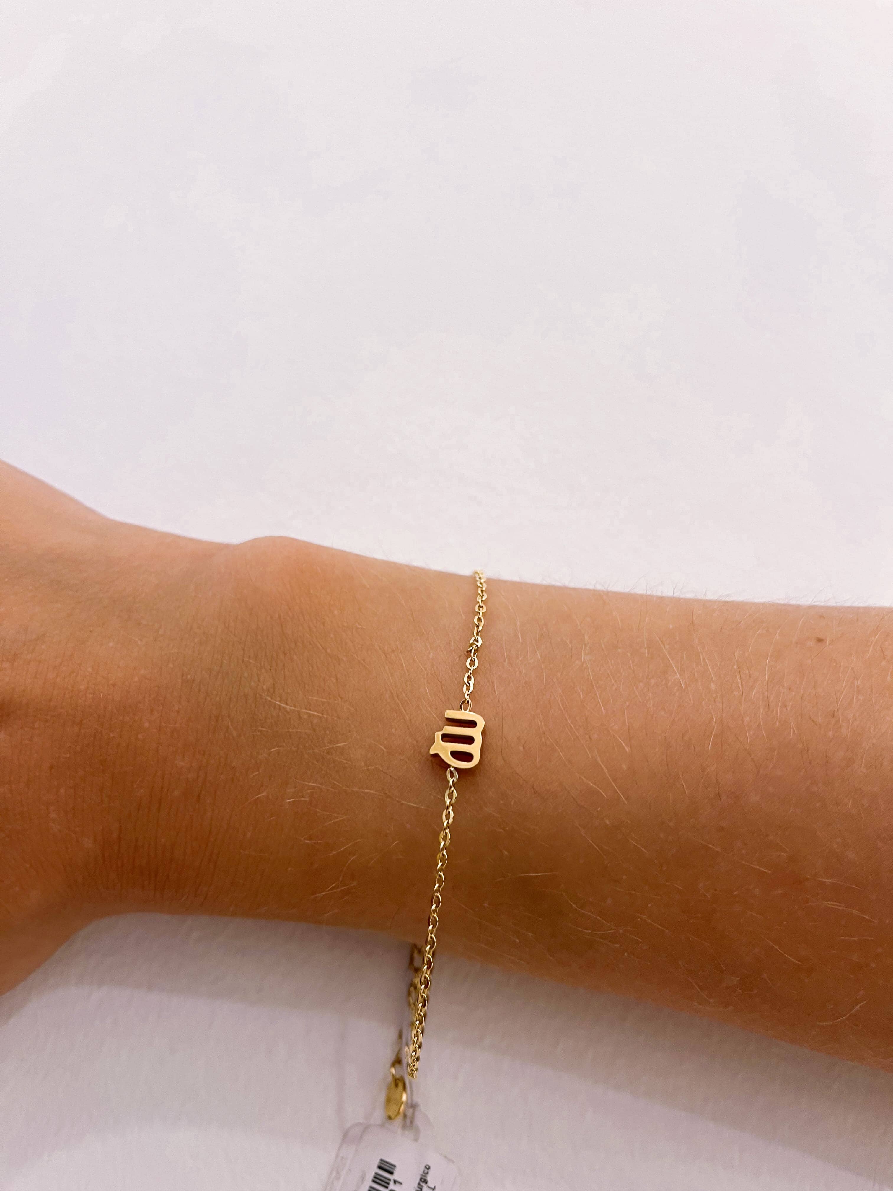 Vierge doré - Bracelet rose-mood