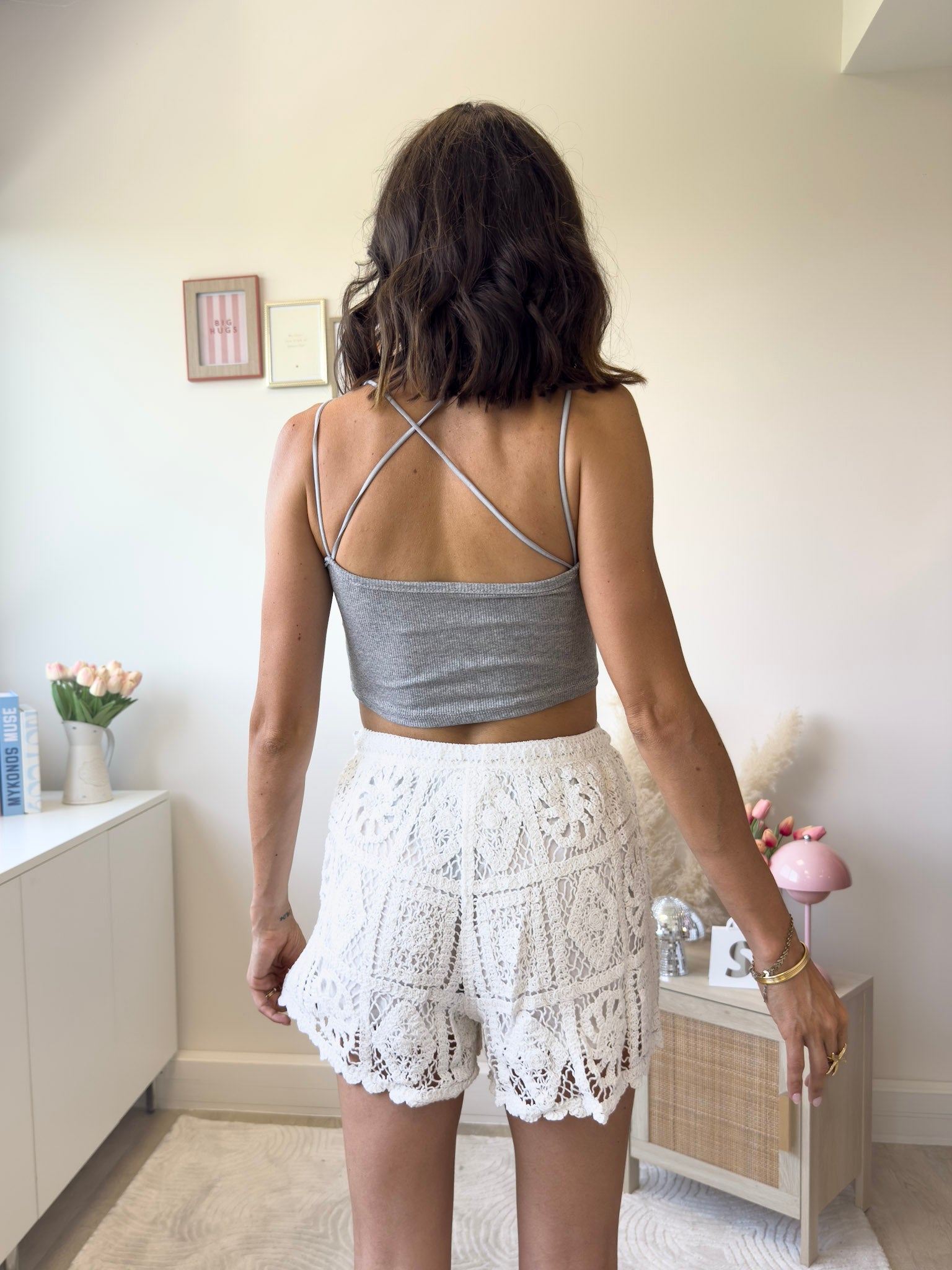 Dora gris clair - Crop top