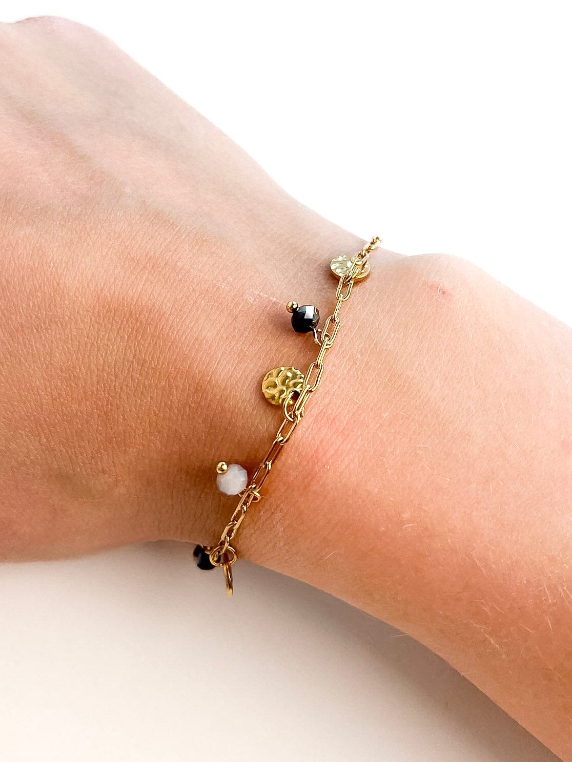 Peps noir - Bracelet rose-mood 