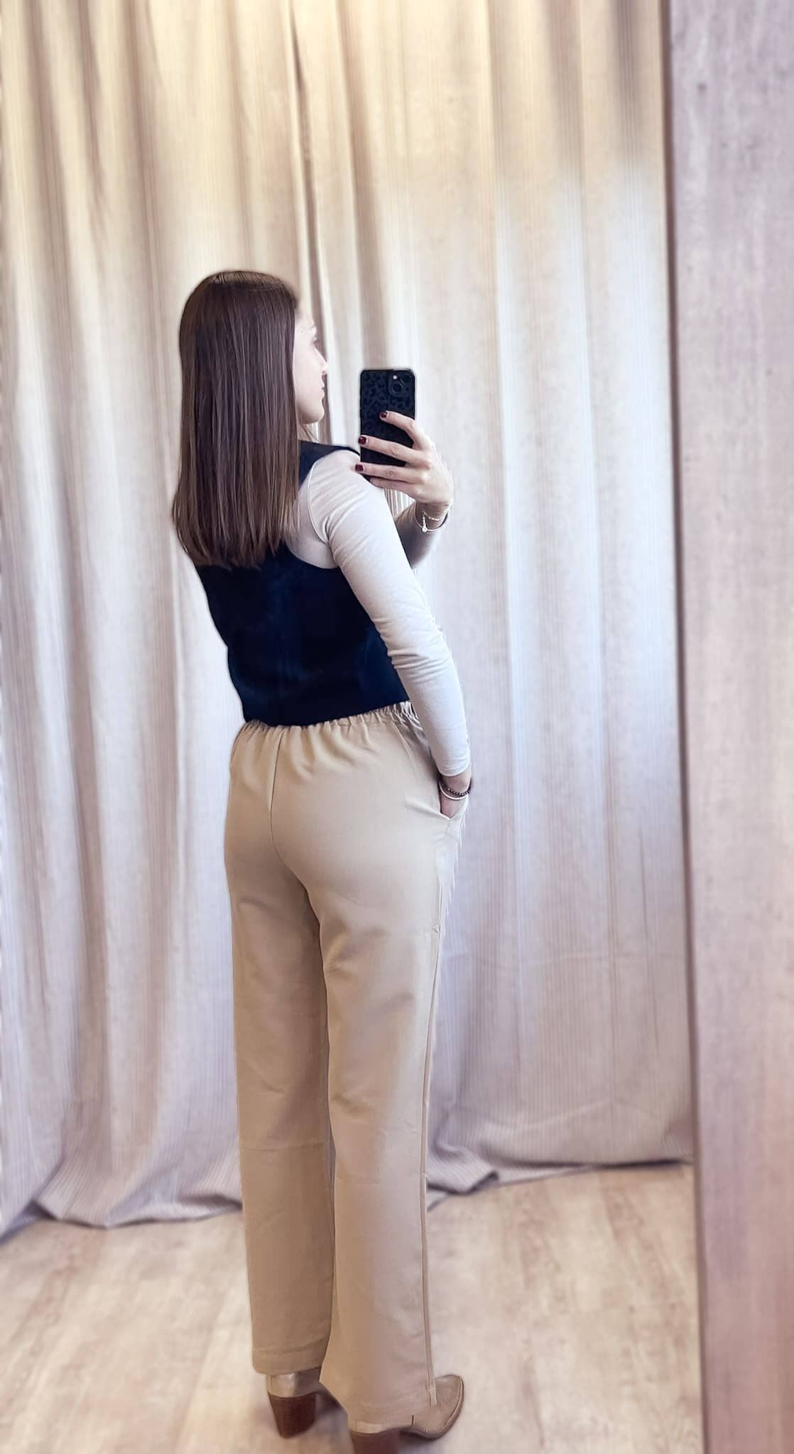 Sam beige - Pantalon rose-mood 