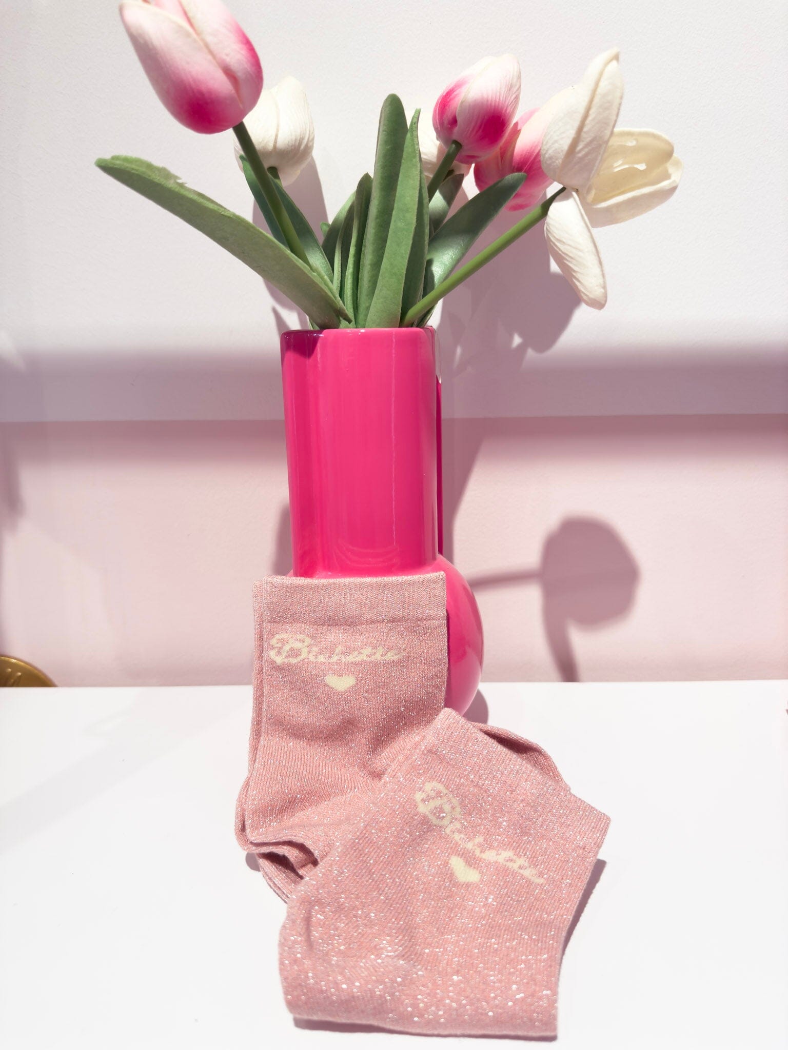 Bichette rose - Chaussettes rose-mood 