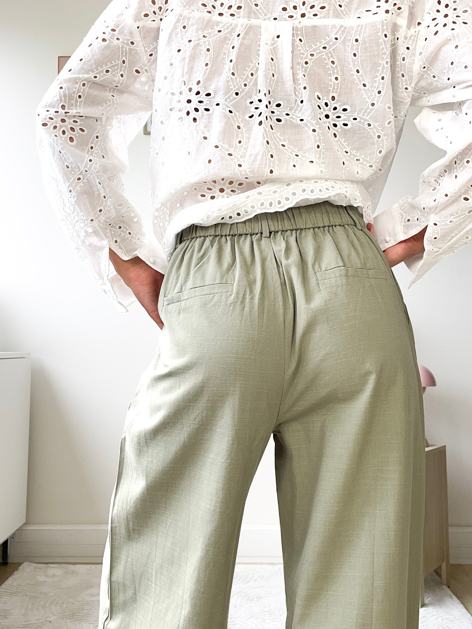 Sibylle vert - Pantalon