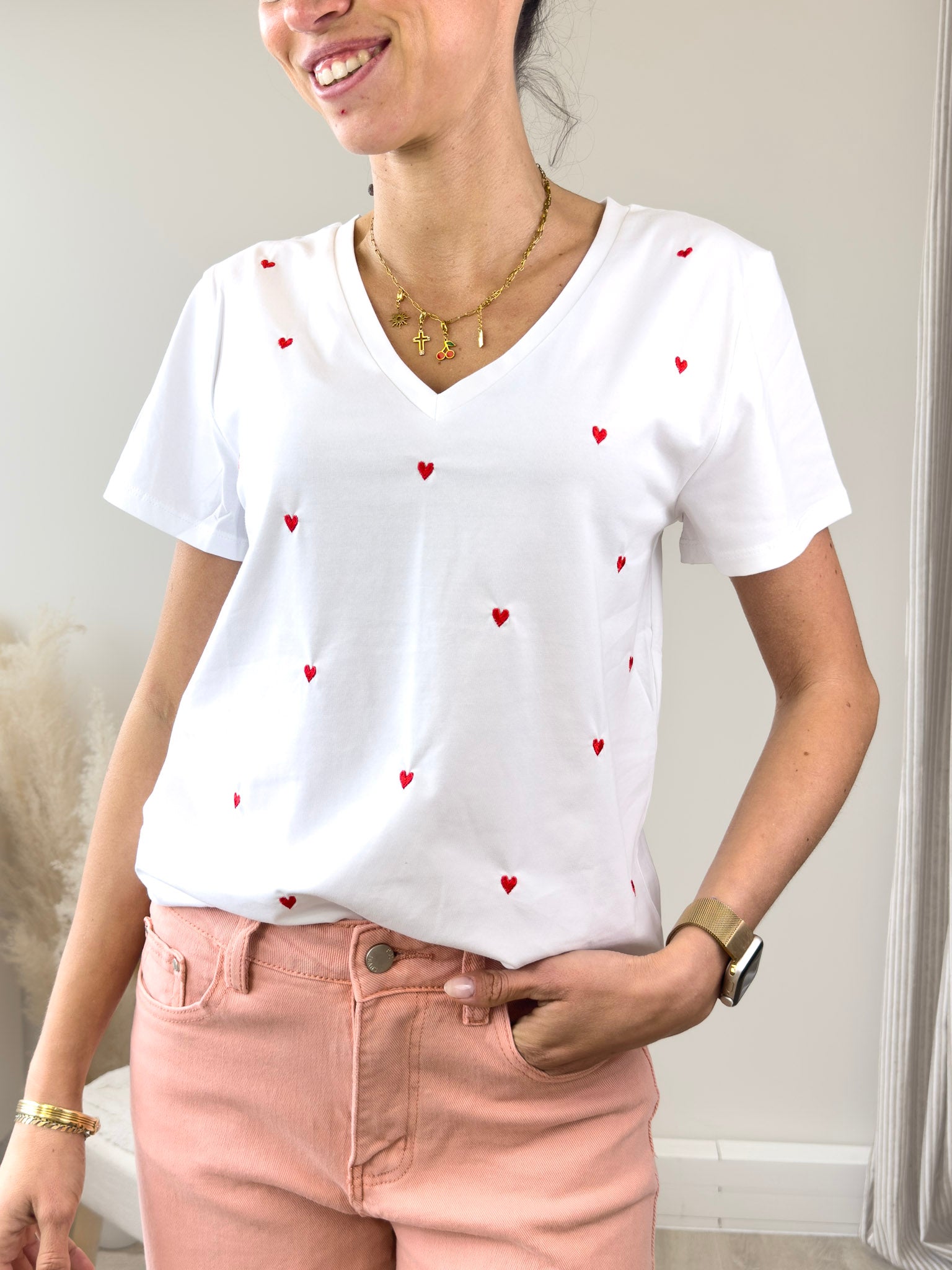 Millie 1603 - Tee shirt coeur enfant