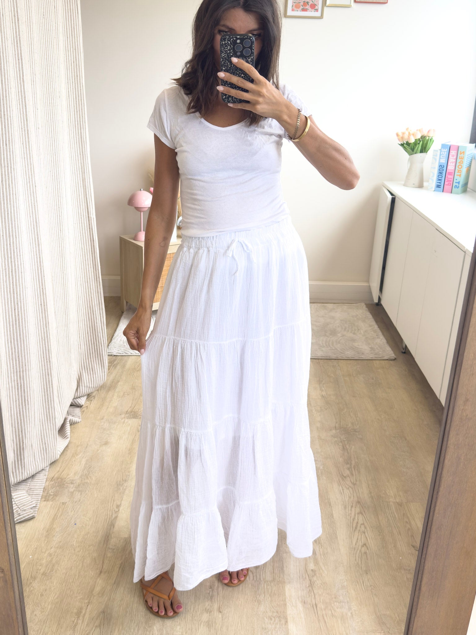 Olivia blanc  2455 - Jupe