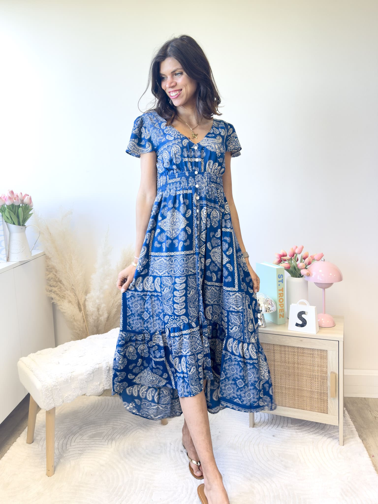 Selena 1880 - Robe à motifs