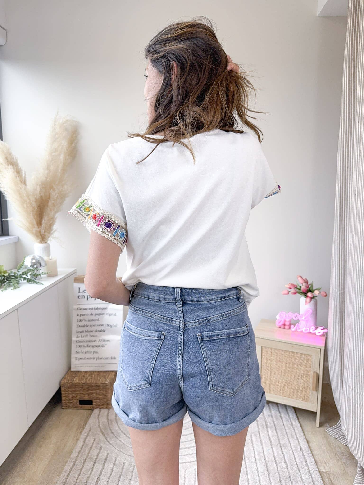 Jo - Short jeans rose-mood 