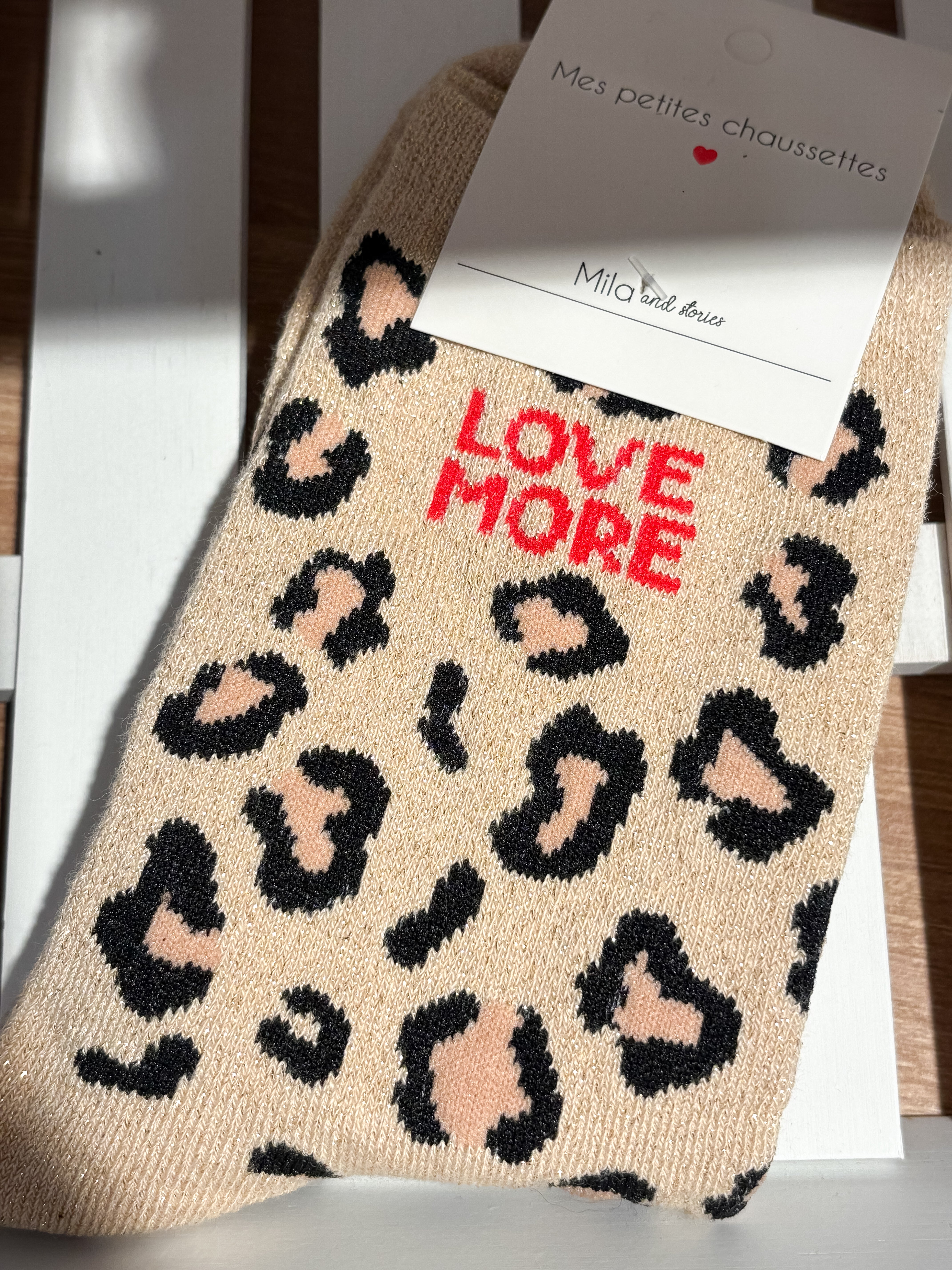 Tia - Chaussettes léopard
