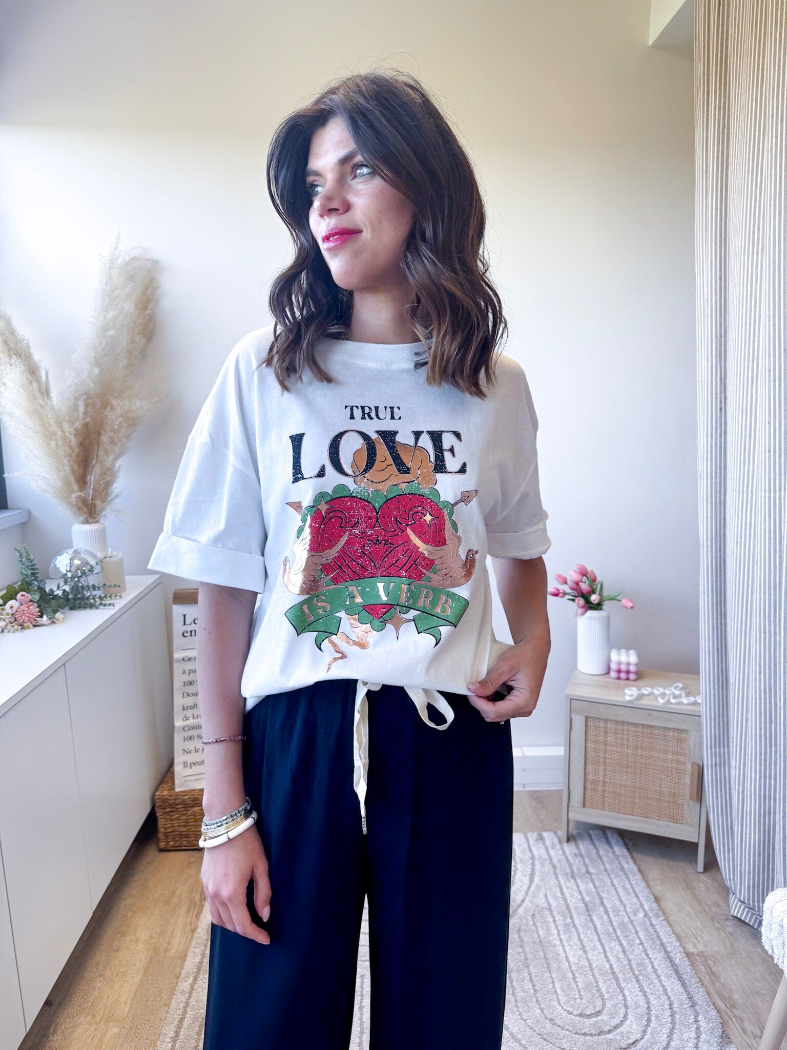 Léa - Tee shirt love rose-mood 