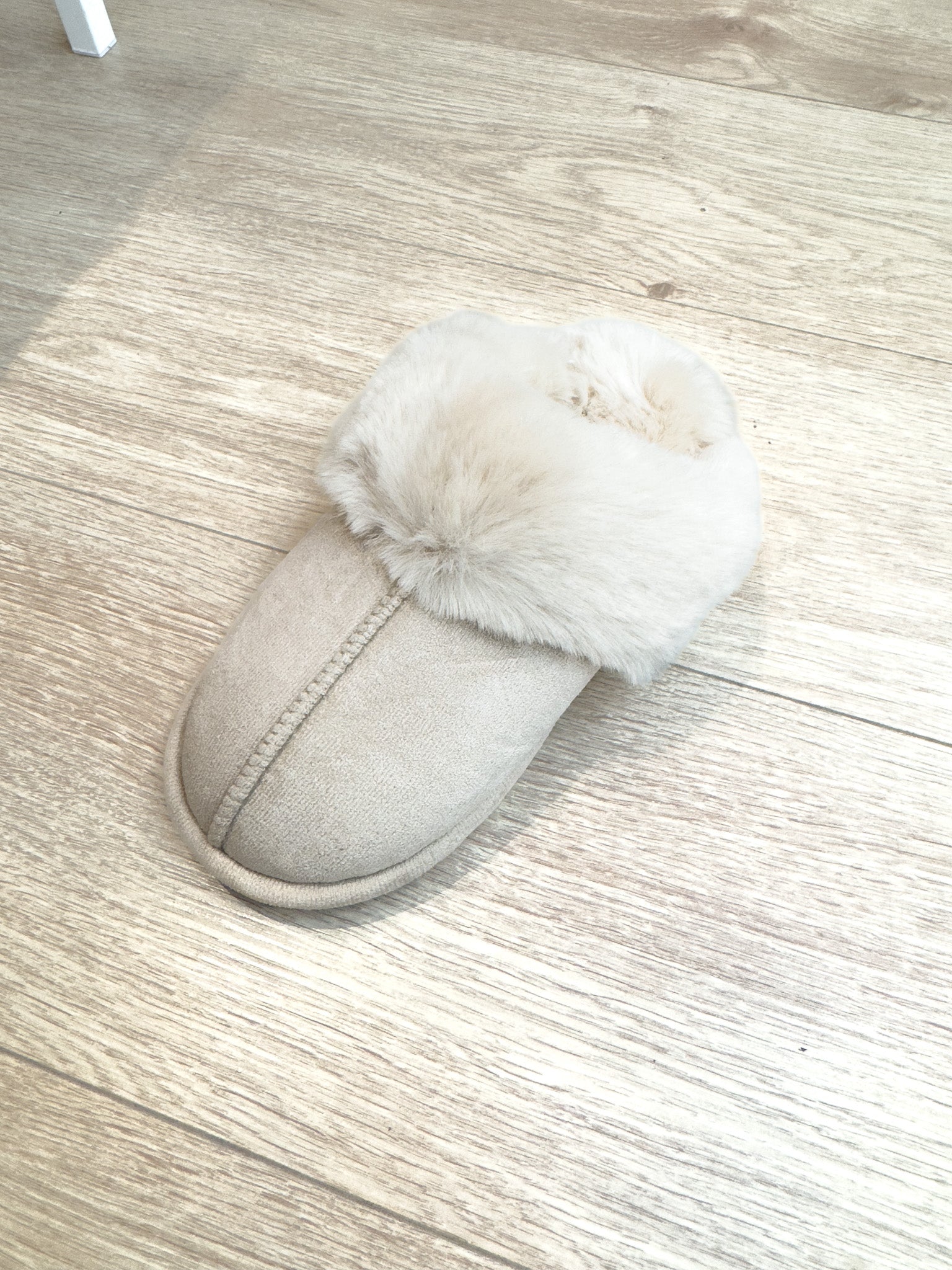 Dan Beige - Chaussons moumoute