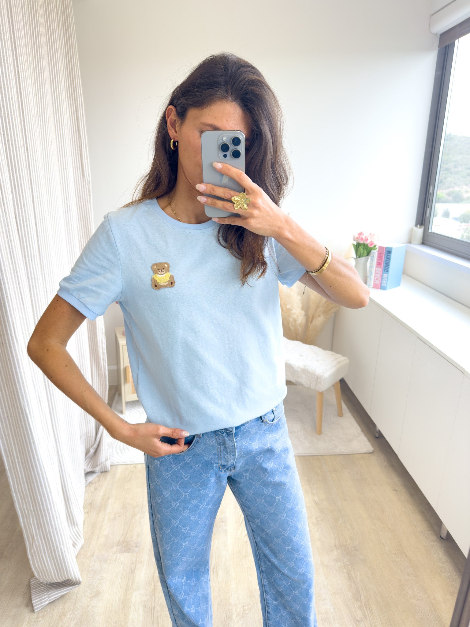 Ninou bleu 1810 - tee shirt nounours
