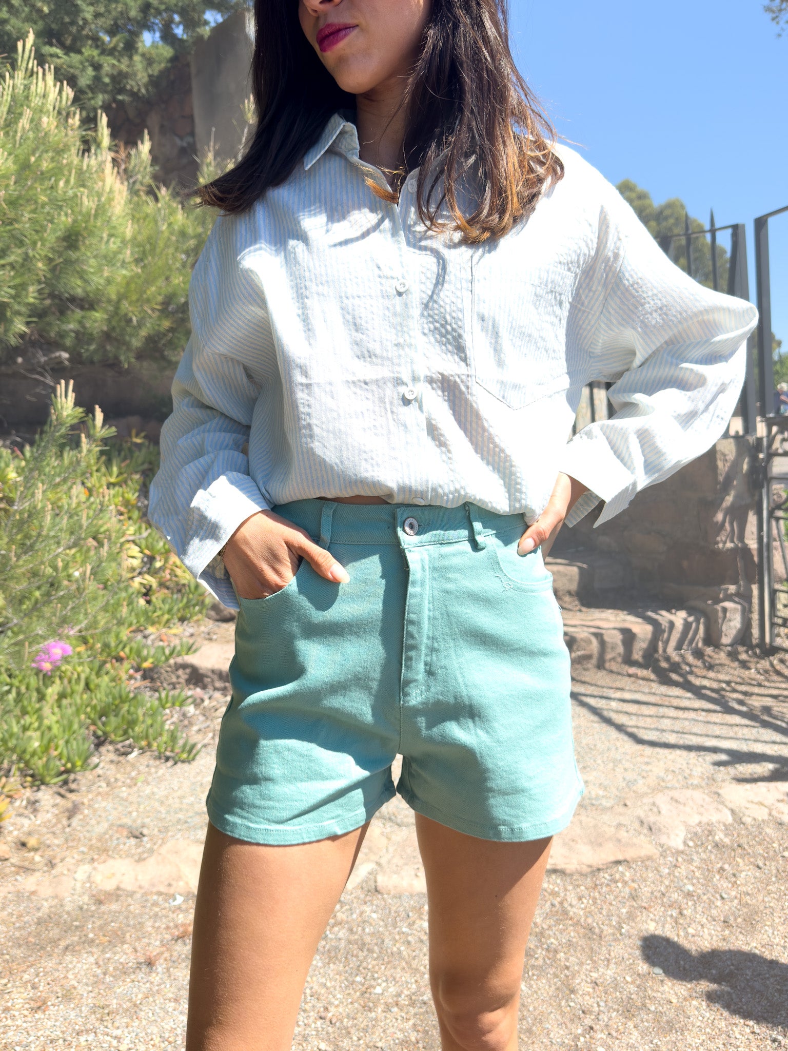 Jacqueline céladon 1809 - short Jean